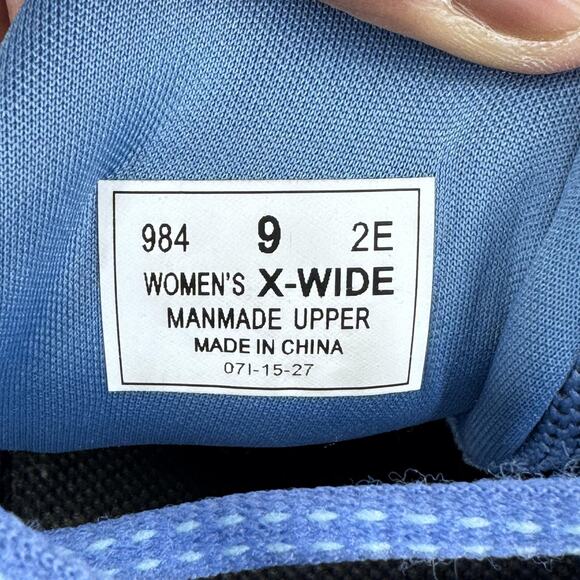 Orthofeet Orthopedic Knit Coral Sneakers Womens 9 2E X Wide Blue 984 Walking - Picture 9 of 9